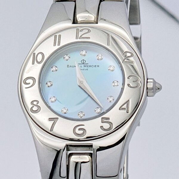 BAUME & MERCIER LINEA 25MM REF.65305 DIAMANTI